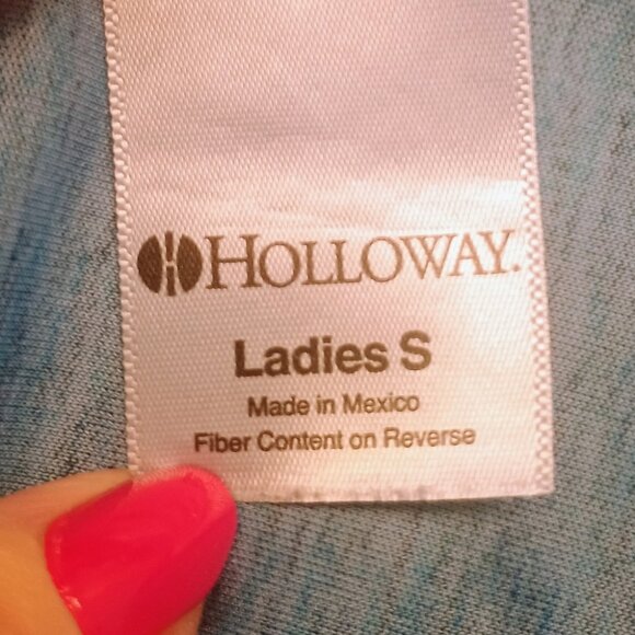 Women's Holloway Space Dye Blue Tank Top Size Small - Picture 6 of 9